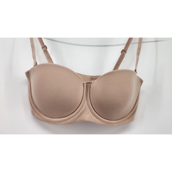 Skims 32B Clay Fits Everybody Beige Strapless Bra NWOT - Picture 3 of 9